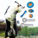 Brinquedo de borracha para cães, resistente a mordidas, com apito