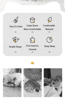 Casinha fofa e confortável em formato de cabeça de gato