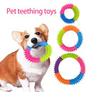 Brinquedo fofo para cães, disco voador para treinamento, anel com espinhos