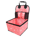 Assento de carro para cães de estimação com bolsos de armazenamento