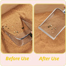 Pá para areia de gato em aço inoxidável.