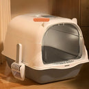 Caixa de areia grande com fechamento total para gatinhos