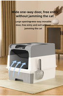 Caixa de areia para gatos totalmente fechada com esterilização UV