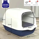 Caixa de areia grande com fechamento total para gatinhos