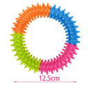 Brinquedo fofo para cães, disco voador para treinamento, anel com espinhos