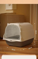 Caixa de areia grande com fechamento total para gatinhos