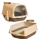 Caixa de areia grande com fechamento total para gatinhos