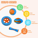 Brinquedo de borracha para cães, resistente a mordidas, com apito