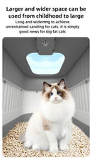 Caixa de areia para gatos totalmente fechada com esterilização UV