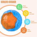 Brinquedo de borracha para cães, resistente a mordidas, com apito