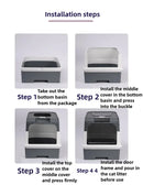 Caixa de areia para gatos totalmente fechada com esterilização UV