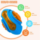 Brinquedo de borracha para cães, resistente a mordidas, com apito