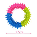 Brinquedo fofo para cães, disco voador para treinamento, anel com espinhos