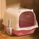 Caixa de areia grande com fechamento total para gatinhos