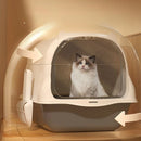 Caixa de areia grande com fechamento total para gatinhos