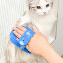 Escova de borracha macia para cães e gatos, escova de silicone para banho, removedor de pelos