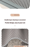 Tapete para caixa de areia de gato com design de 2 camadas