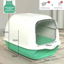 Caixa de areia grande com fechamento total para gatinhos